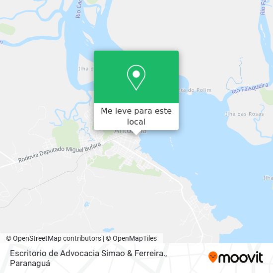 Escritorio de Advocacia Simao & Ferreira. mapa