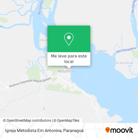 Igreja Metodista Em Antonina mapa