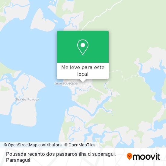 Pousada recanto dos passaros ilha d superagui mapa