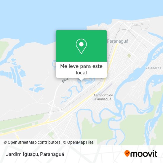 Jardim Iguaçu mapa