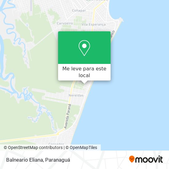 Balneario Eliana mapa