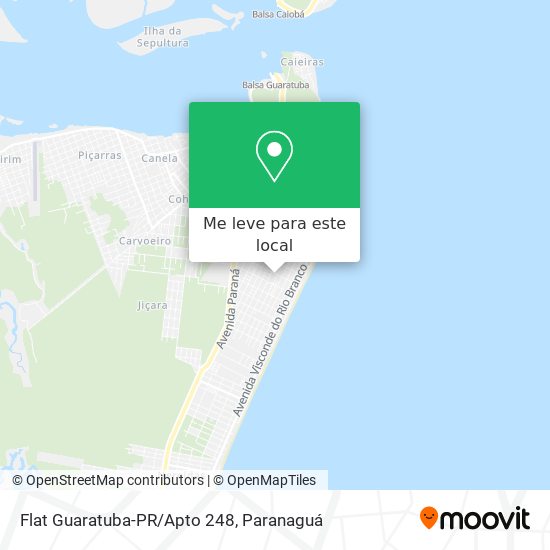 Flat Guaratuba-PR/Apto 248 mapa