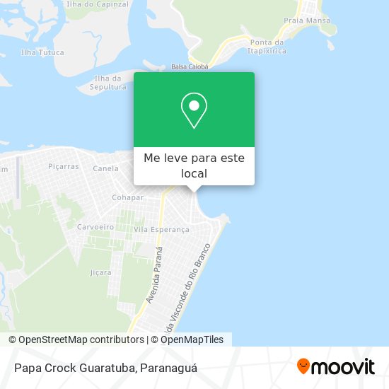Papa Crock Guaratuba mapa