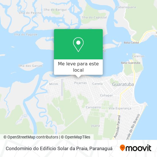 Condomínio do Edifício Solar da Praia mapa