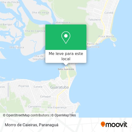 Morro de Caieiras mapa