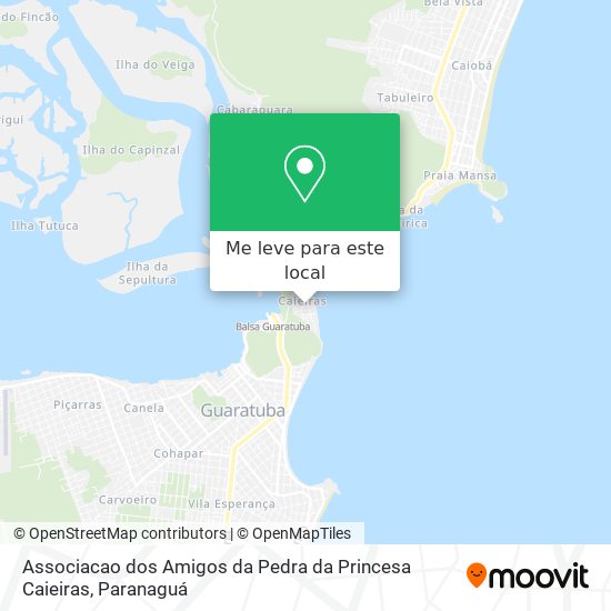 Associacao dos Amigos da Pedra da Princesa Caieiras mapa