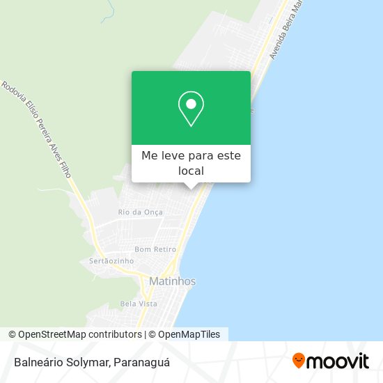 Balneário Solymar mapa