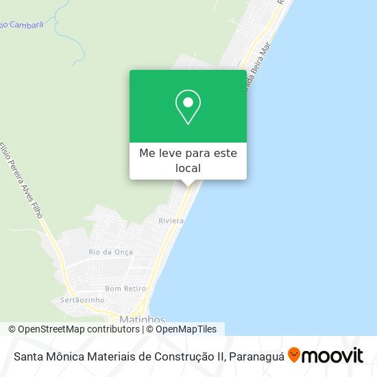 Santa Mônica Materiais de Construção II mapa