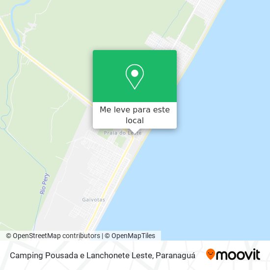 Camping Pousada e Lanchonete Leste mapa