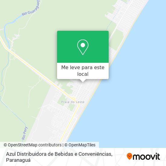 Azul Distribuidora de Bebidas e Conveniências mapa