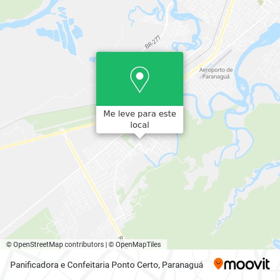 Panificadora e Confeitaria Ponto Certo mapa