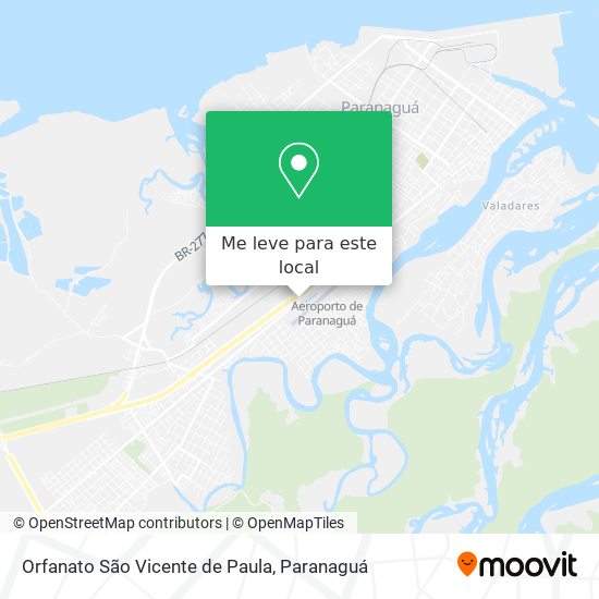 Orfanato São Vicente de Paula mapa