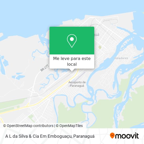 A L da Silva & Cia Em Emboguaçu mapa
