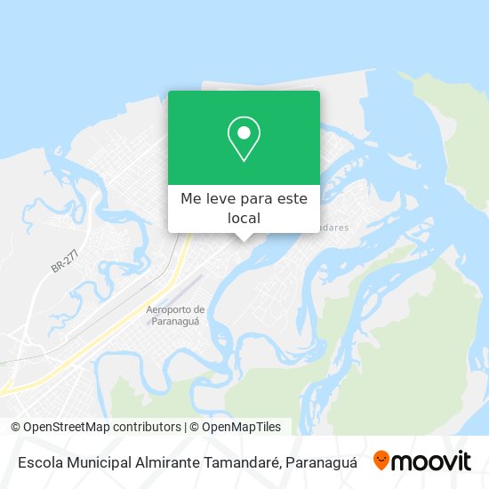 Escola Municipal Almirante Tamandaré mapa
