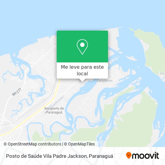 Posto de Saúde Vila Padre Jackson mapa