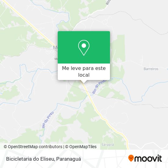 Bicicletaria do Eliseu mapa