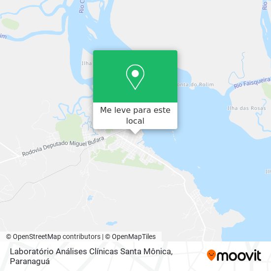 Laboratório Análises Clínicas Santa Mônica mapa