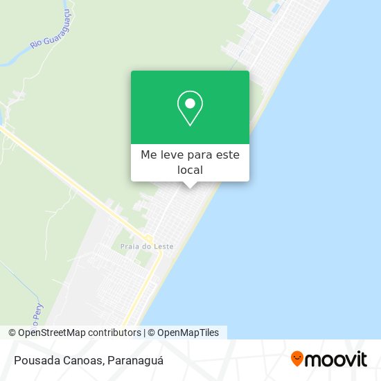 Pousada Canoas mapa
