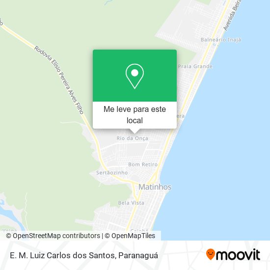 E. M. Luiz Carlos dos Santos mapa