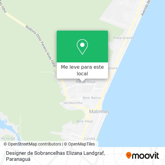 Designer de Sobrancelhas Elizana Landgraf mapa