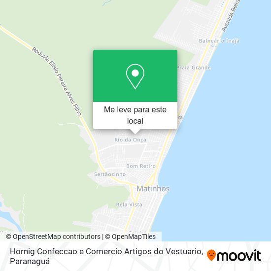 Hornig Confeccao e Comercio Artigos do Vestuario mapa