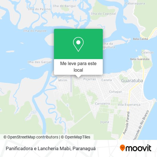 Panificadora e Lancheria Mabi mapa