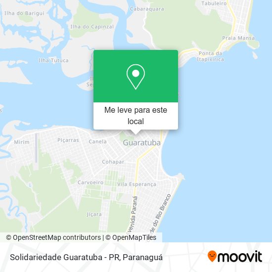 Solidariedade Guaratuba - PR mapa