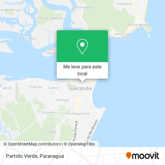Partido Verde mapa