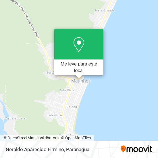 Geraldo Aparecido Firmino mapa