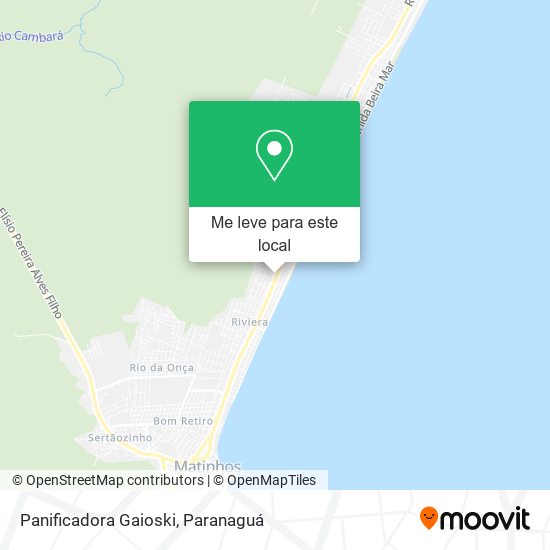 Panificadora Gaioski mapa