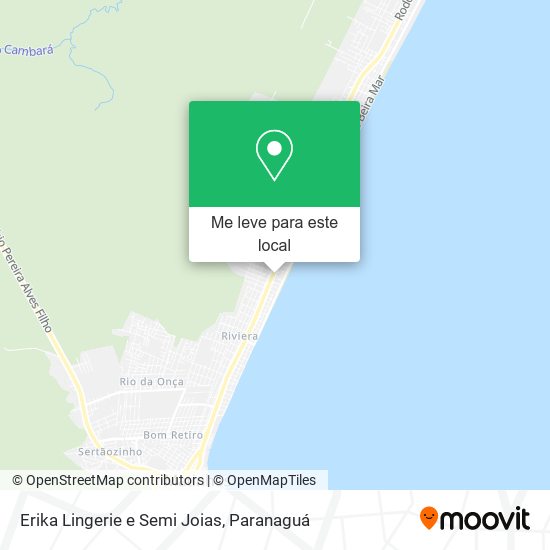 Erika Lingerie e Semi Joias mapa