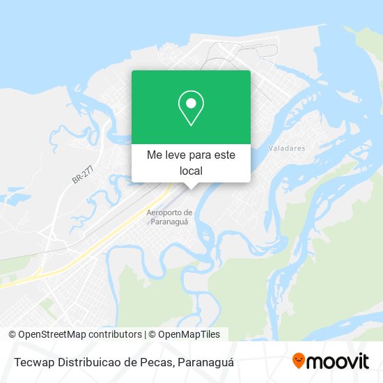 Tecwap Distribuicao de Pecas mapa