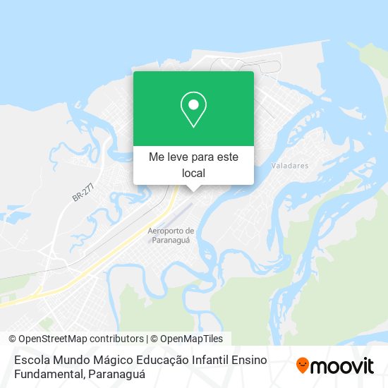 Escola Mundo Mágico Educação Infantil Ensino Fundamental mapa