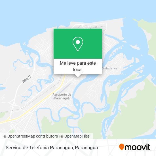 Servico de Telefonia Paranagua mapa