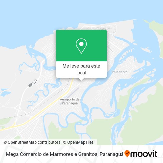 Mega Comercio de Marmores e Granitos mapa