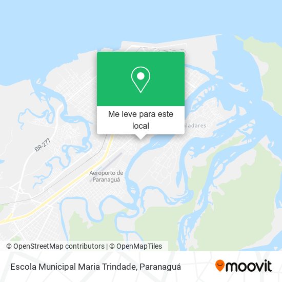 Escola Municipal Maria Trindade mapa