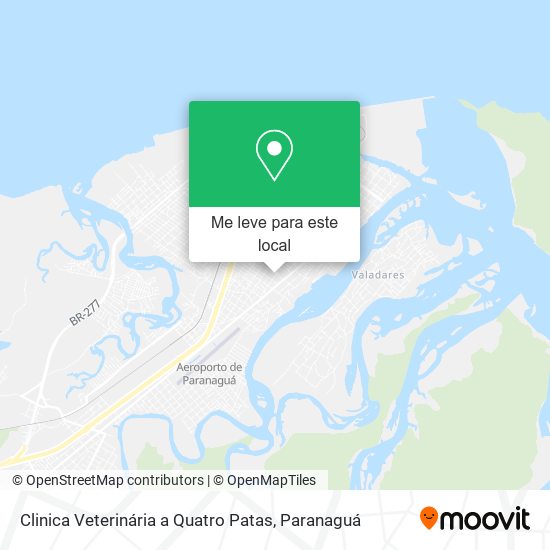 Clinica Veterinária a Quatro Patas mapa