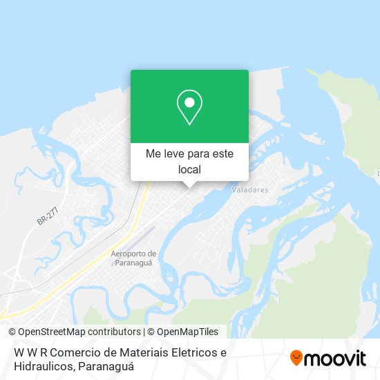 W W R Comercio de Materiais Eletricos e Hidraulicos mapa