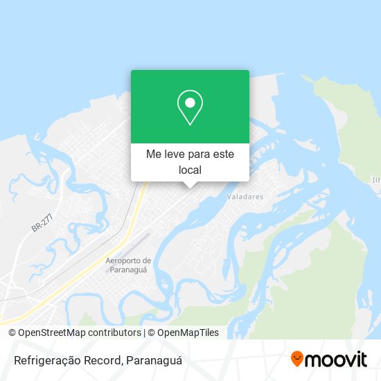 Refrigeração Record mapa