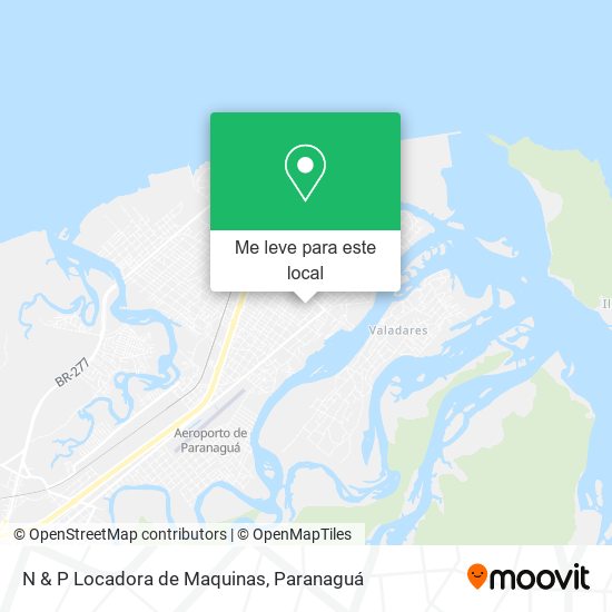 N & P Locadora de Maquinas mapa
