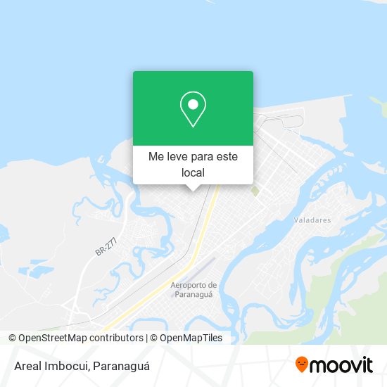 Areal Imbocui mapa