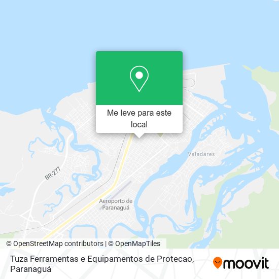 Tuza Ferramentas e Equipamentos de Protecao mapa