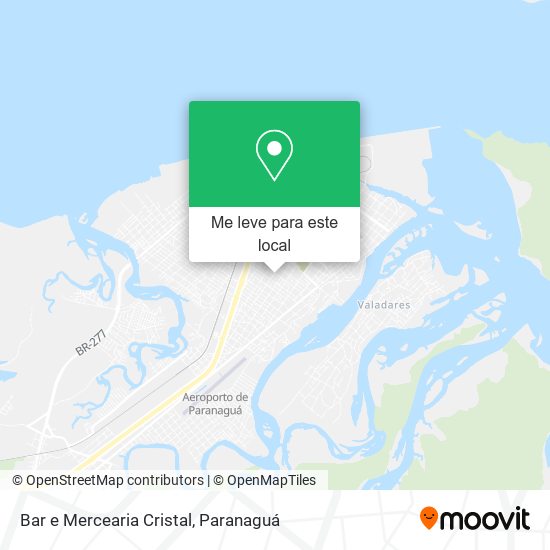 Bar e Mercearia Cristal mapa