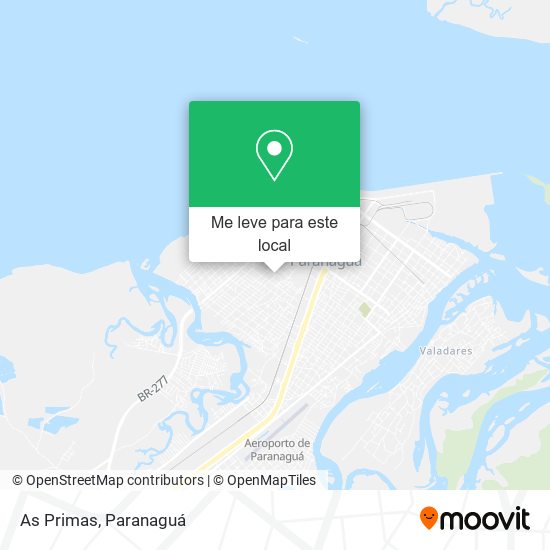 As Primas mapa