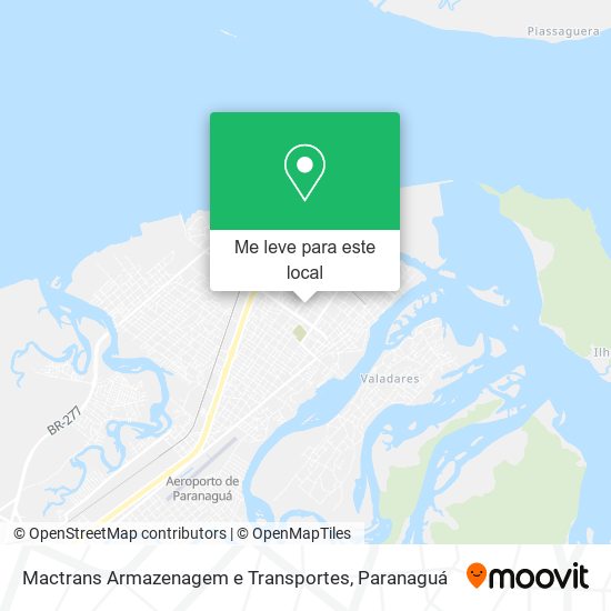Mactrans Armazenagem e Transportes mapa