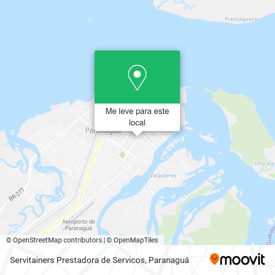 Servitainers Prestadora de Servicos mapa