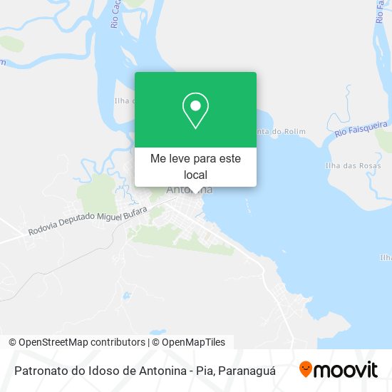 Patronato do Idoso de Antonina - Pia mapa