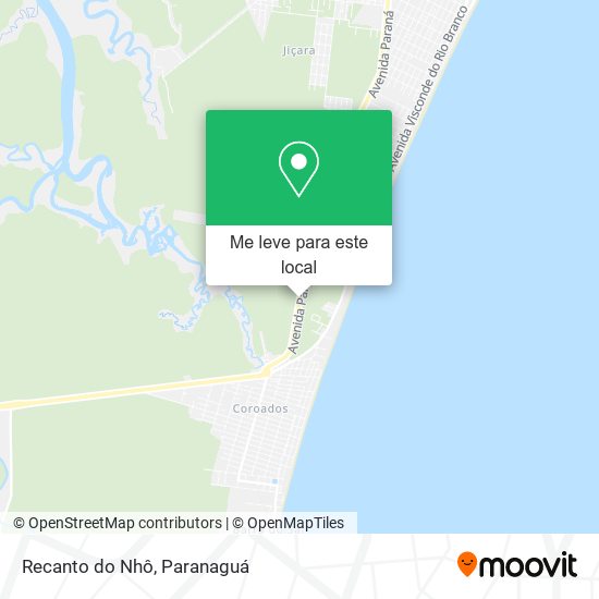 Recanto do Nhô mapa