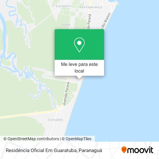 Residência Oficial Em Guaratuba mapa