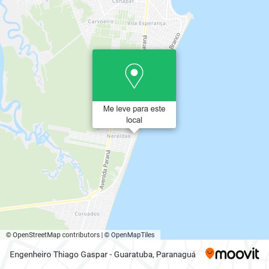 Engenheiro Thiago Gaspar - Guaratuba mapa